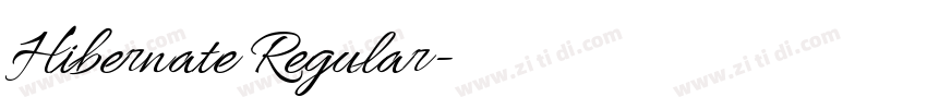Hibernate Regular字体转换